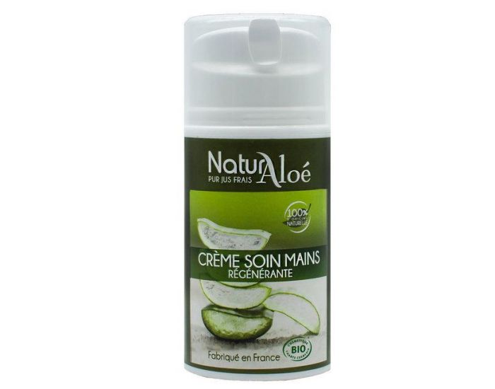 NATURALOE Cr�me Mains R�g�n�rante Bio � l'Aloe Vera - 50ml
