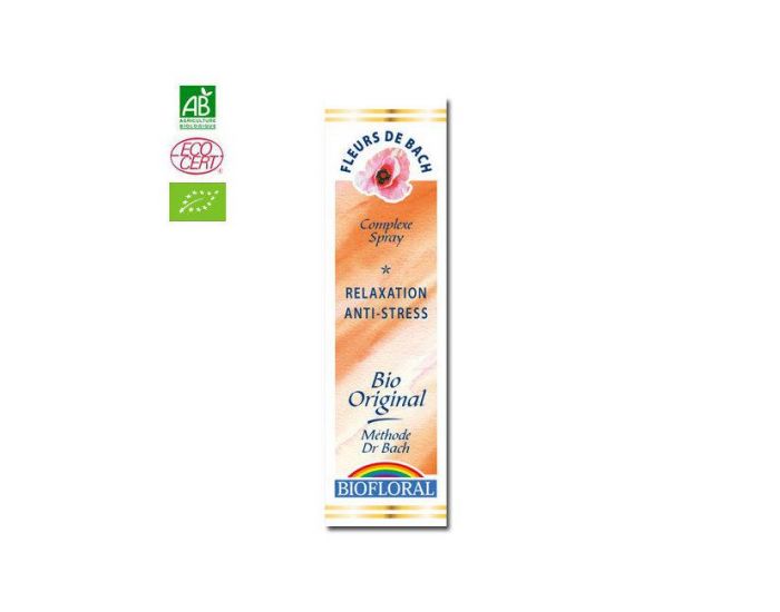 BIOFLORAL Relaxation Complexe n�9 Fleurs de Bach Bio Spray - 20ml