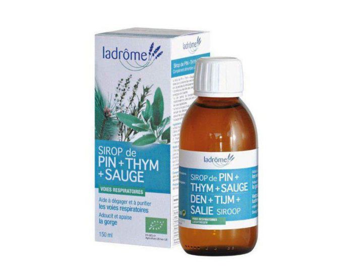 LADROME Sirop de Pin, Thym et Sauge Bio - 150ml