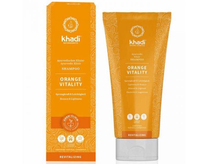 KHADI Shampoing ayurv�dique Orange Vitality - Revitalisant - 200ml
