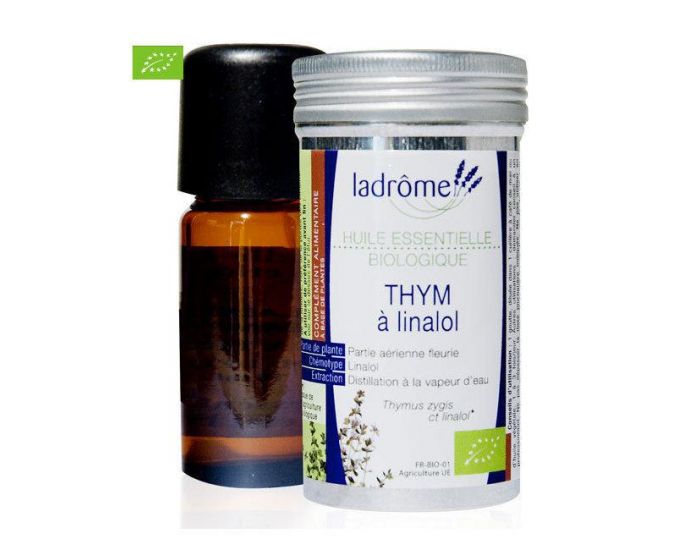 LADROME Huile Essentielle Bio Thym  Linalol - 10 ml