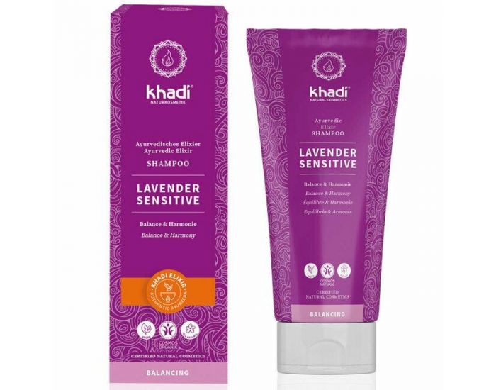 KHADI Shampoing ayurv�dique Lavender Sensitive - Equilibrant - 200ml
