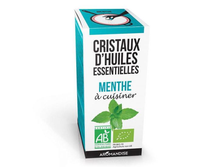 AROMANDISE Cristaux d'Huiles Essentielles Menthe Bio - 10g