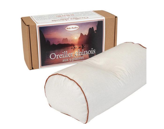 MILLE OREILLERS Oreiller Chinois aux 9 Plantes  - 36cm x 18cm