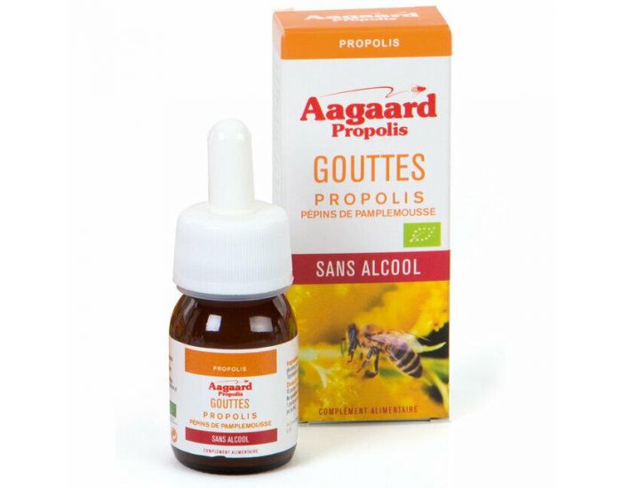 AAGAARD Gouttes Propolis et P�pins de Pamplemousse Bio - 30ml