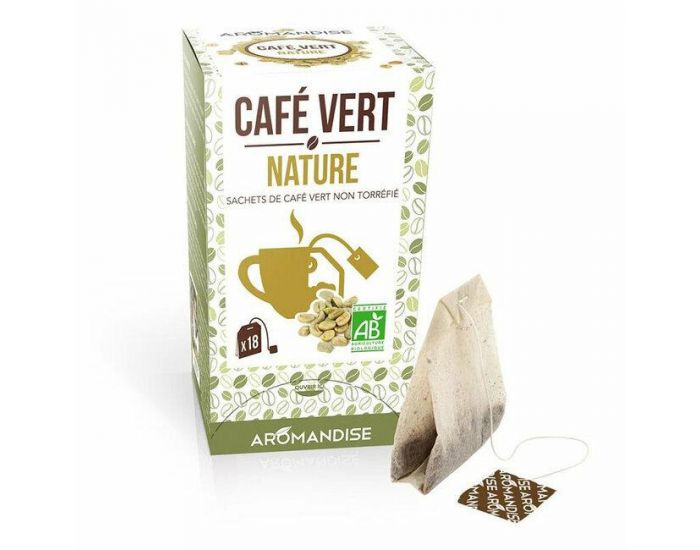 AROMANDISE Caf� vert nature bio 18 sachets