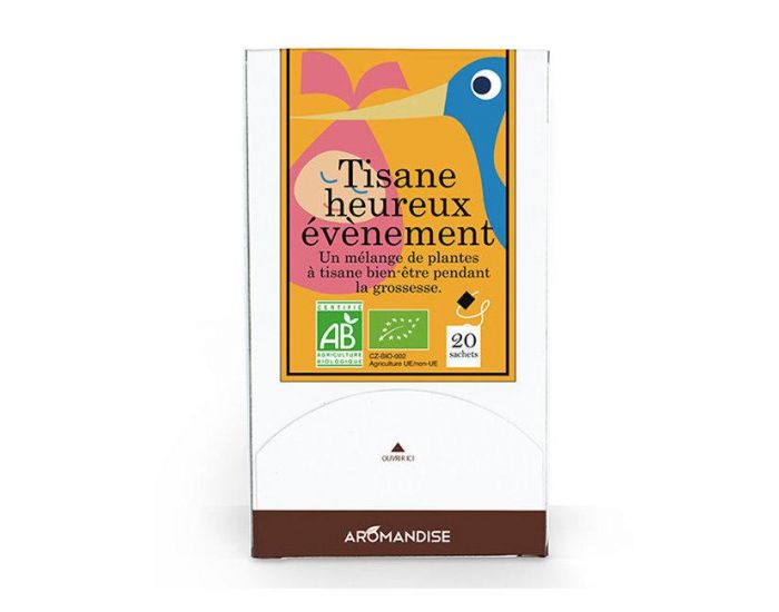 AROMANDISE Tisane Bio Heureux Ev�nement pour la Grossesse - 20 Sachets