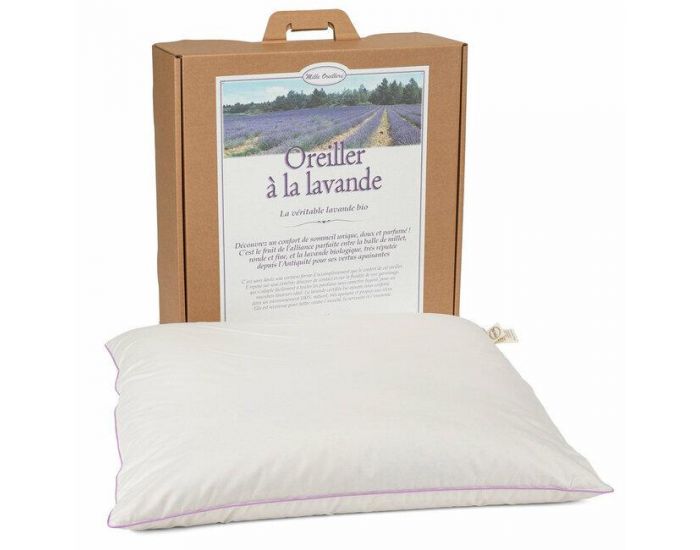 MILLE OREILLERS Oreiller � la Lavande Bio - 40 x 60 cm