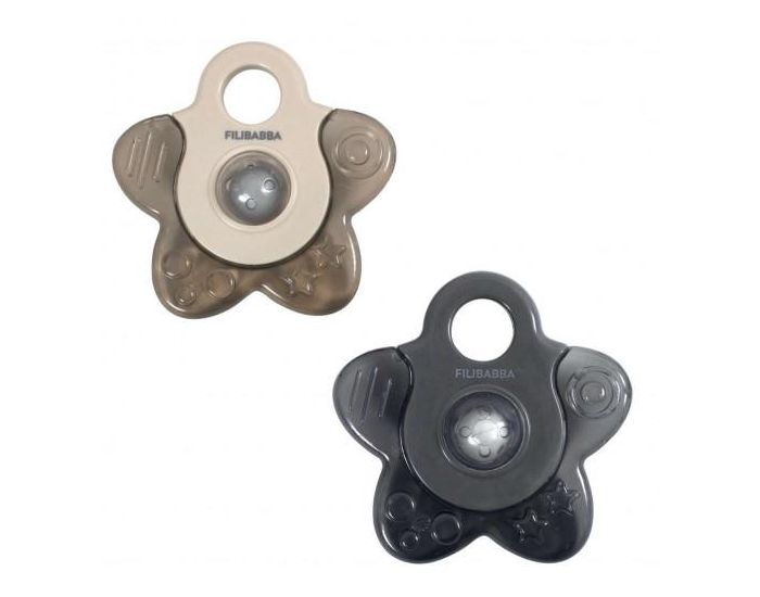 FILIBABBA Lot de 2 Anneaux de Dentition R�frig�rants �toiles Filibabba - D�s 4 mois