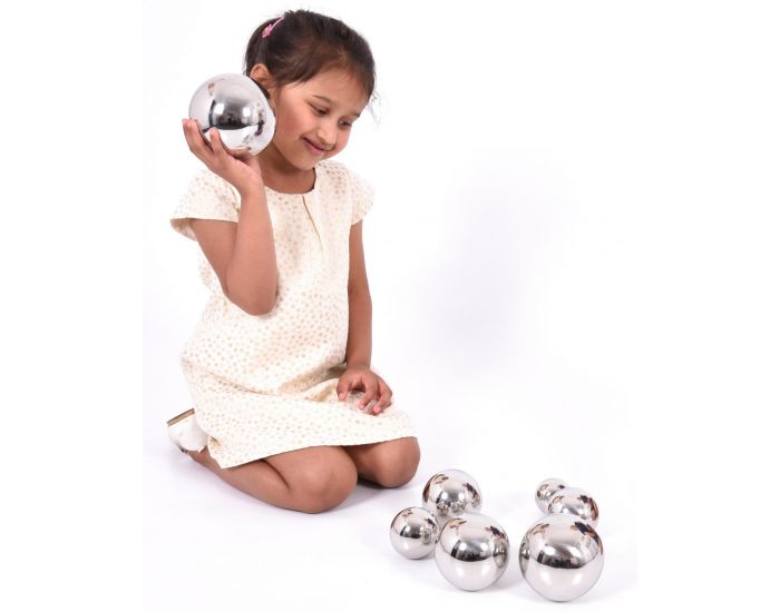 TICKIT Balles sonores r�fl�chissantes argent�es