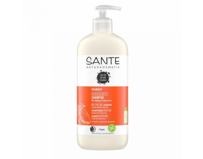 SANTE NATURKOSMETIK Shampooing hydratant � la Mangue bio - Cheveux secs 500ml