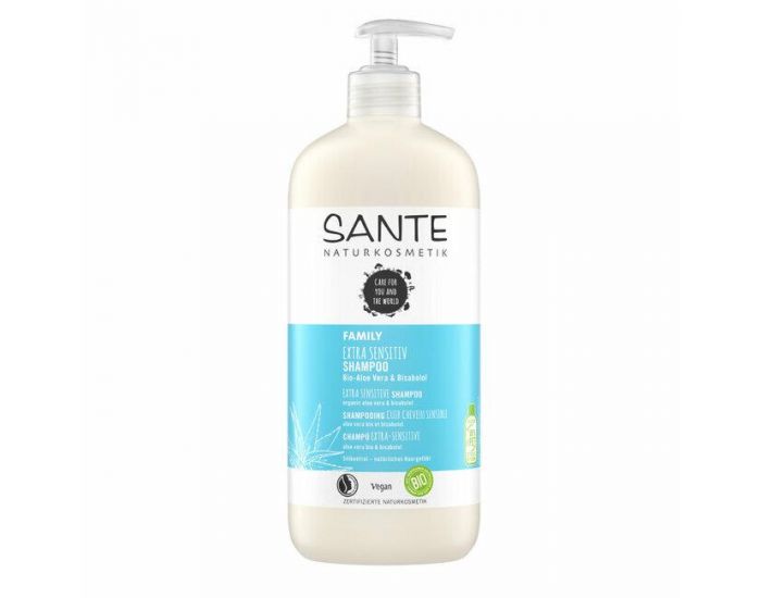 SANTE NATURKOSMETIK Shampooing pour Cuir chevelu sensible � l'alo� vera bio - 500ml