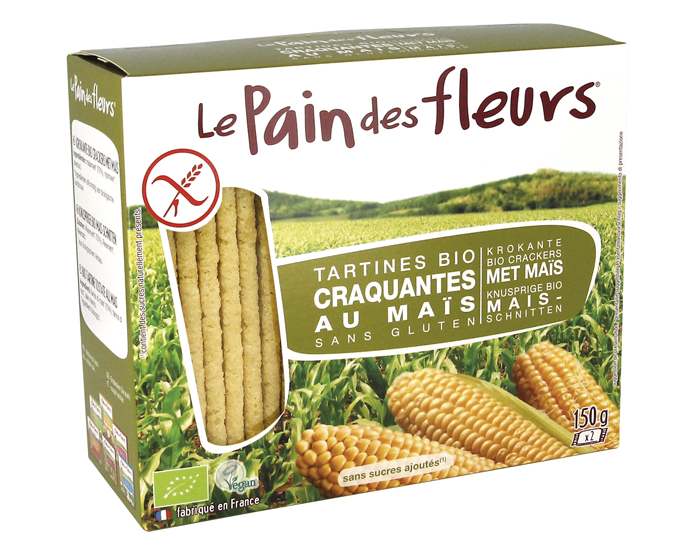 LE PAIN DES FLEURS Tartines Craquantes Mais et Riz - 150 g