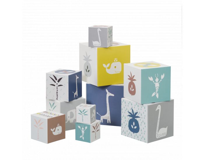 FRESK Cubes � Empiler - Girafe Fonc� - D�s 12 mois