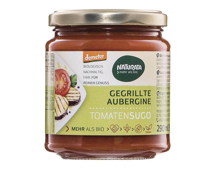 NATURATA Sauce Tomate Aubergines Grilles - 290 ml