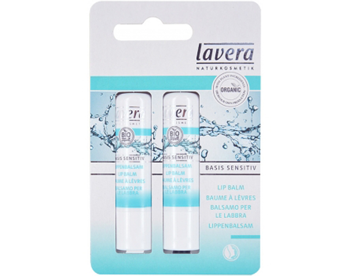 LAVERA Lot de 2 Baumes  Lvres Basis Sensitiv - 2 x 4.5 g