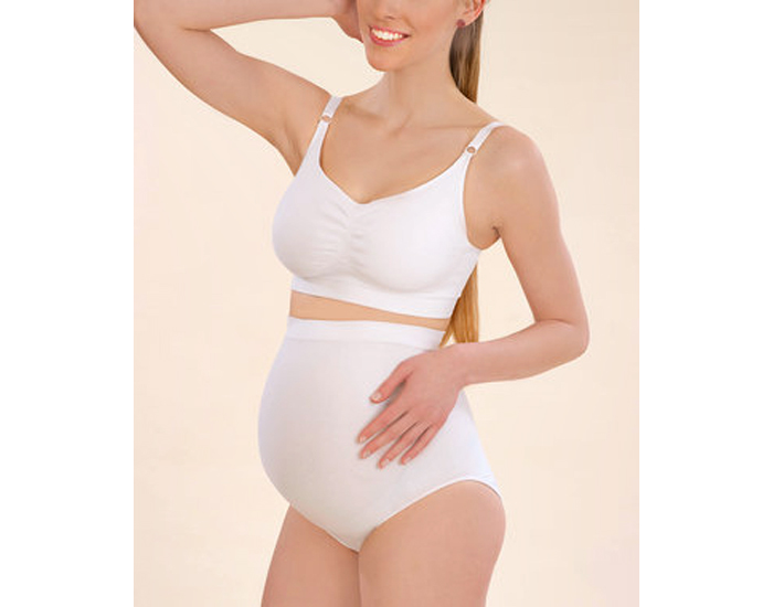 CHEZ MAM Soutien-Gorge Confort Grossesse et Allaitement - Blanc
