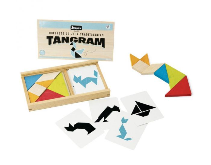 JEUJURA Tangram en Bois - D�s 3 ans