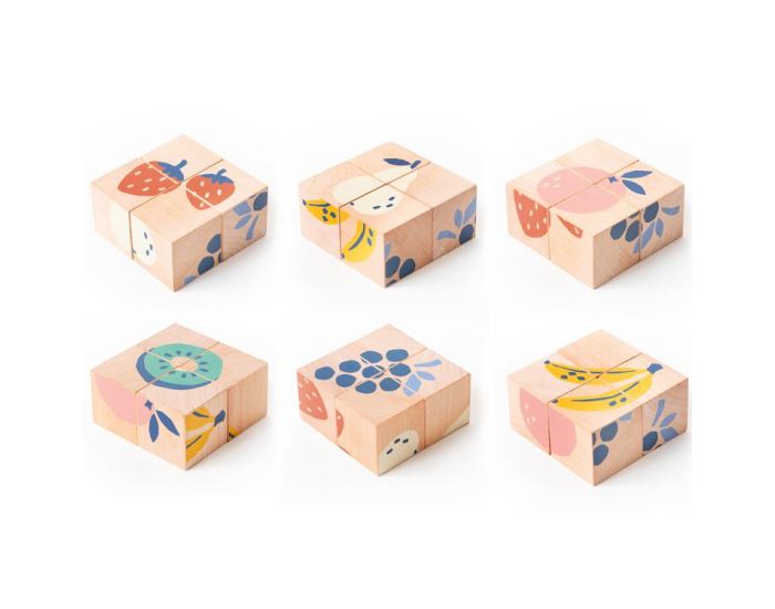 NOBODINOZ Cubes en Bois Fruits - D�s 18 Mois