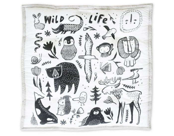 WEE GALLERY Tapis d'�veil - Wildlife 