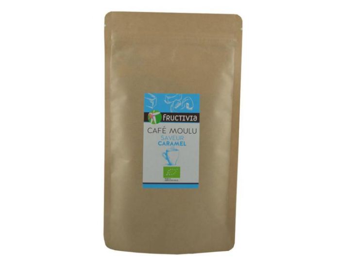 FRUCTIVIA Caf moulu Bio saveur caramel - 125 g