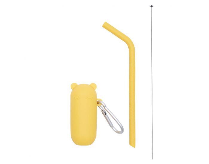 WE MIGHT BE TINY Paille en silicone avec �tui