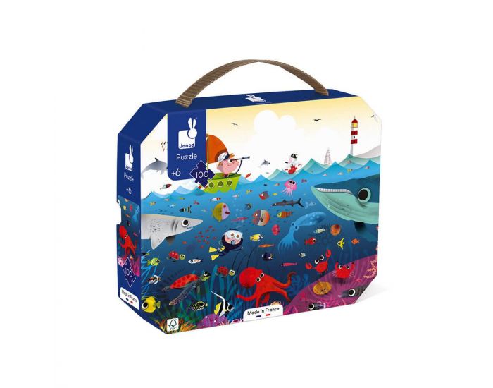 JANOD Puzzle Monde Sous-Marin - 100 Pi�ces - D�s 6 ans 
