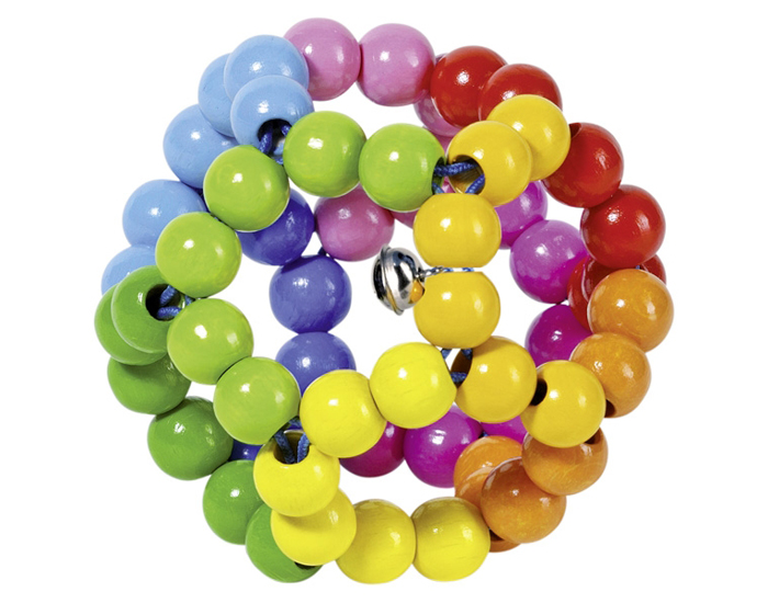 GOKI BABY Balle Élastique Multicolore - Dès la Naissance
