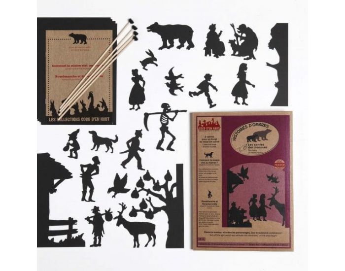 COCO D'EN HAUT Pochette � Histoires Ombres Chinoises les Contes des Hommes - D�s 5 ans