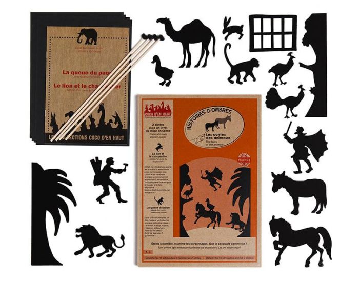 COCO D'EN HAUT Pochette � Histoires Ombres Chinoises - Les Contes des Animaux - D�s 5 ans