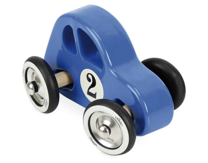 VILAC Voiture Swing Car Bleue en Bois qui Tourne en Penchant - D�s 2 ans