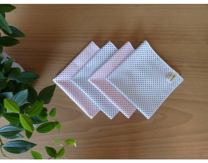 ALTEROSAC - Petits Mouchoirs - Lot de 4