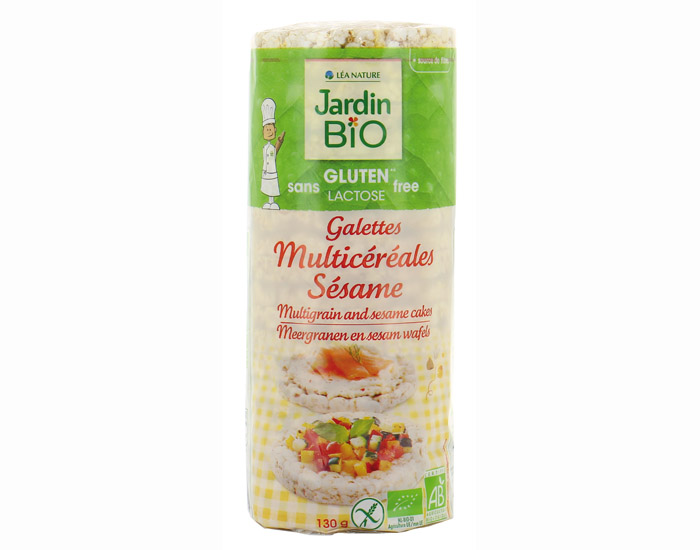 JARDIN BIO Galettes Multic�r�ales S�same Sans Gluten - 130 g