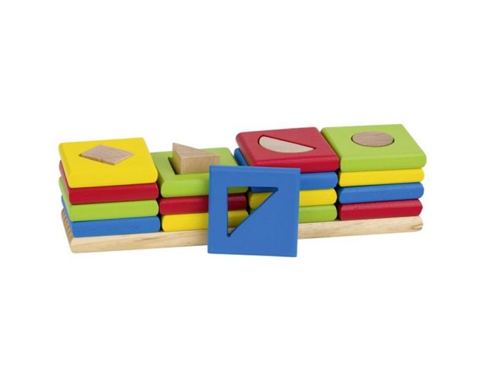 GOKI Tablette � Ranger Formes et Couleurs - 16 Pi�ces - D�s 2 ans
