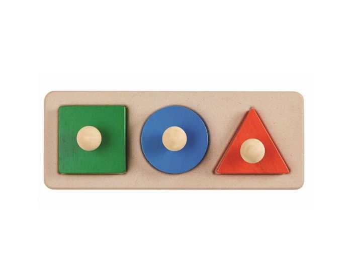 PLAN TOYS Puzzle d'encastrement 3 formes - D�s 12 mois