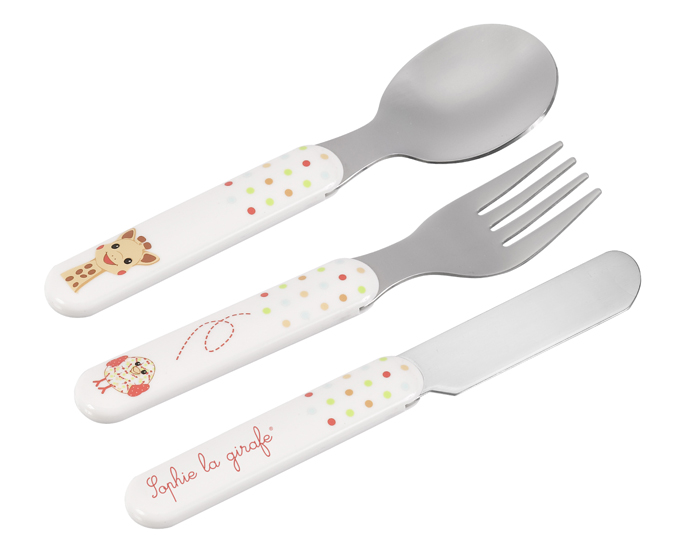 VULLI Set de 3 Couverts Sophie la Girafe - Ds 6 mois