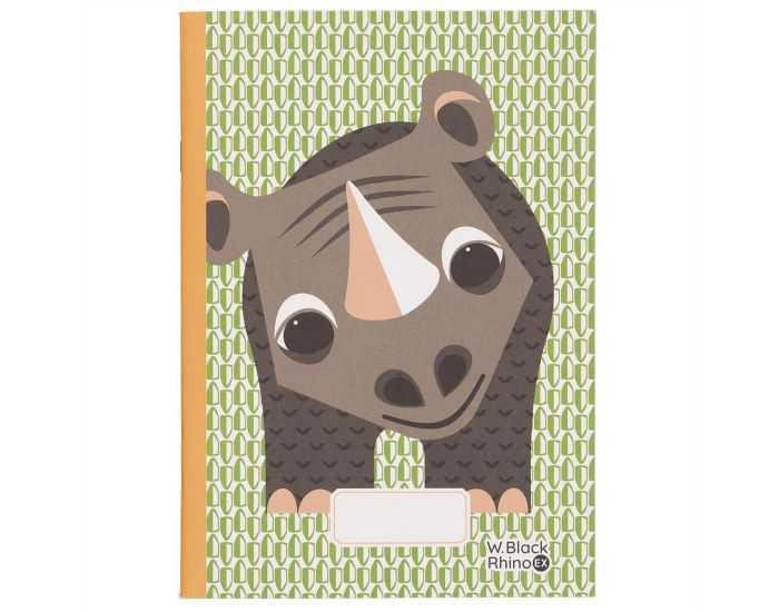 COQ EN PATE Cahier A5 - Rhinoc�ros Vert