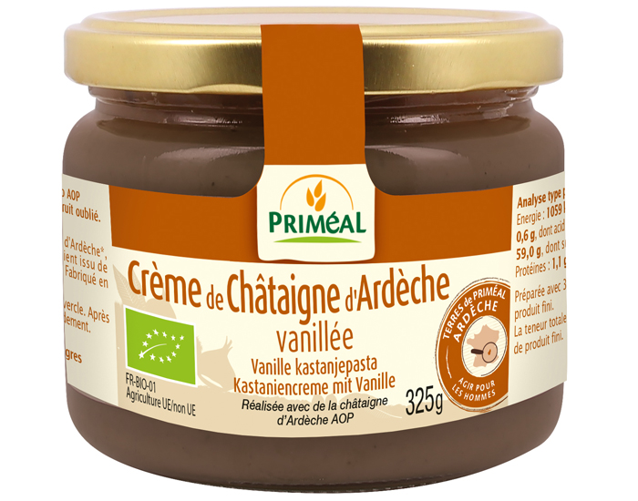 PRIMEAL Crme de Chtaigne Vanille - 325 g