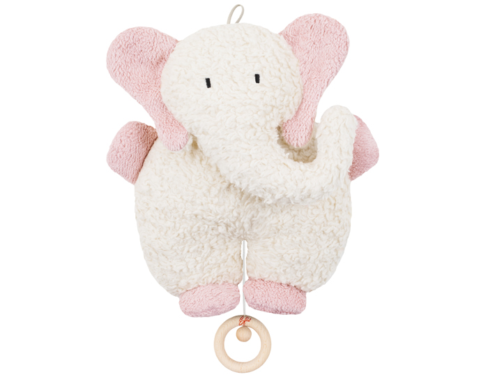 EFIE lephant Musical - Ecru Rose - Ds la Naissance