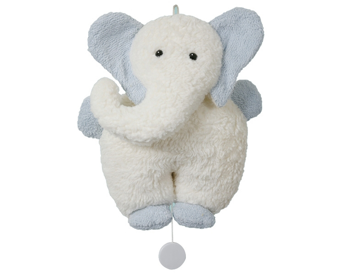 EFIE lephant Musical - Ecru Bleu - Ds la Naissance
