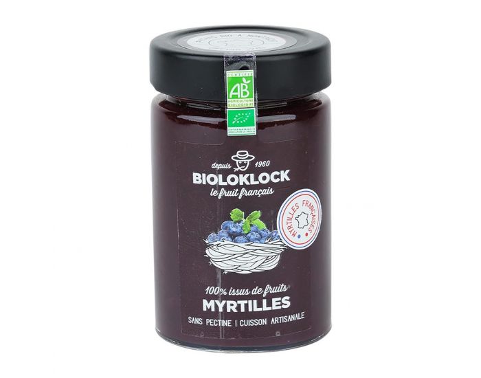 BIOLO'KLOCK Prparation 100% fruits myrtille bio - 210g