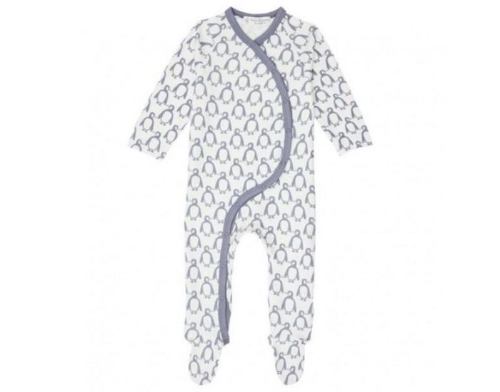 SENSE ORGANICS Pyjama Bb Bio - Pingouins Gris-Bleus