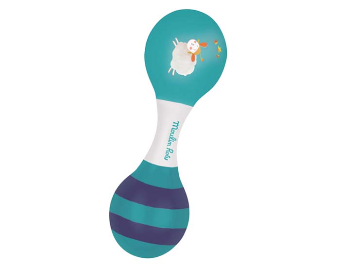 MOULIN ROTY Maracas Doubles Bleues - Ds 2 ans