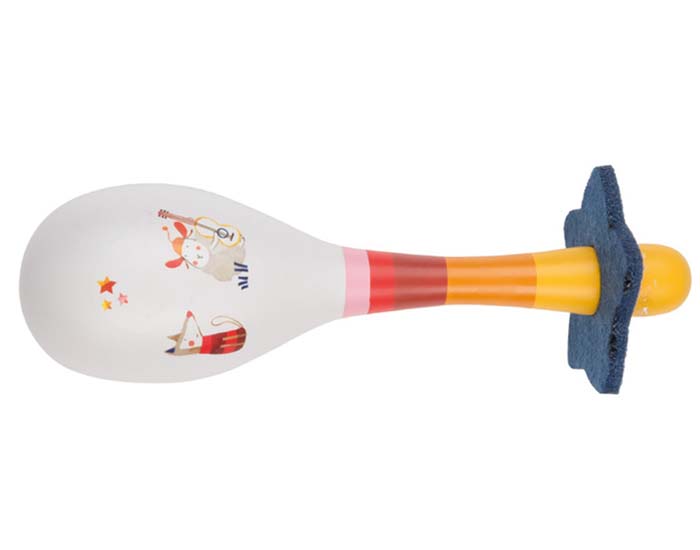 MOULIN ROTY Maracas Jaune - Ds 2 ans