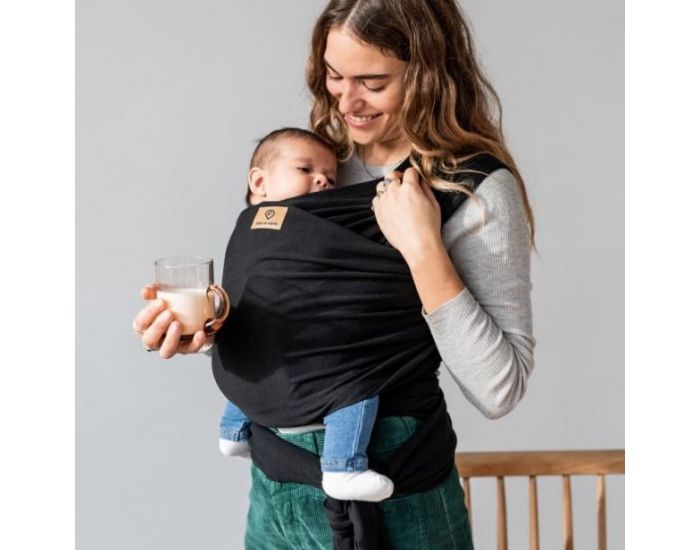 BABY ON EARTH Echarpe de Portage Bio - Noire