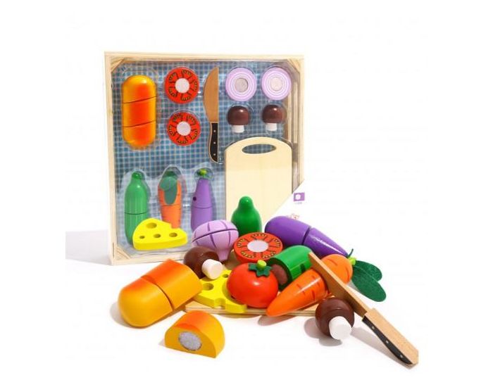 TOOKY TOY Jouet en Bois Plateau de L�gumes - D�s 18 mois 