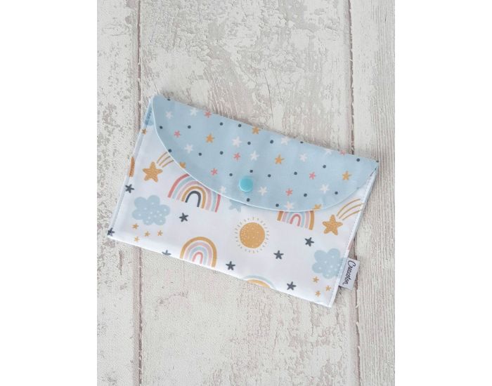 CREACOTON Pochette Enfant en Coton Biologique - Rainbow