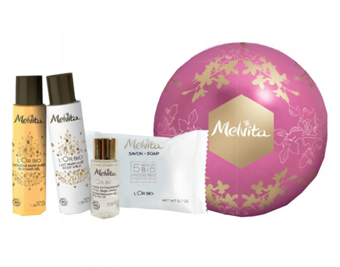 MELVITA Boule de No�l - L'or Bio