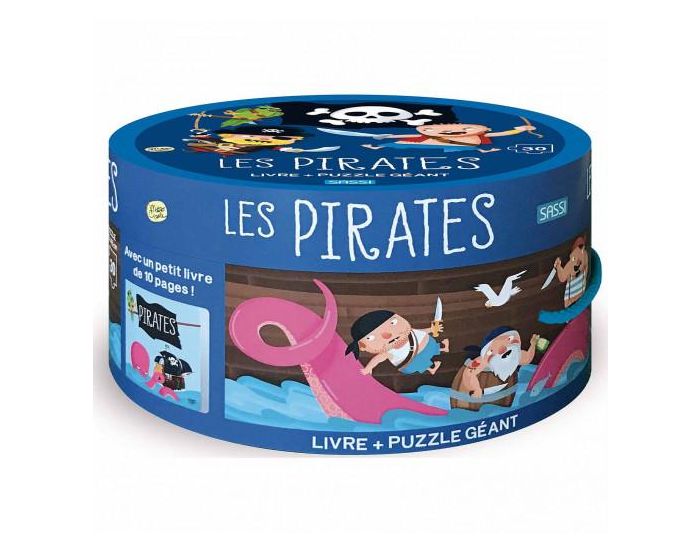 SASSI JUNIOR Puzzle & Livre Les Pirates - Ds 3 ans