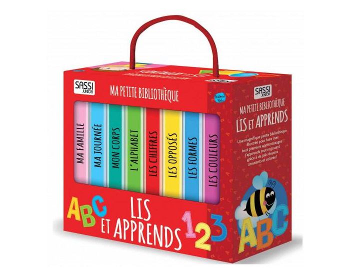 SASSI JUNIOR Lot de 8 Livres Ma petite biblioth�que Lit et apprends - D�s 2 ans